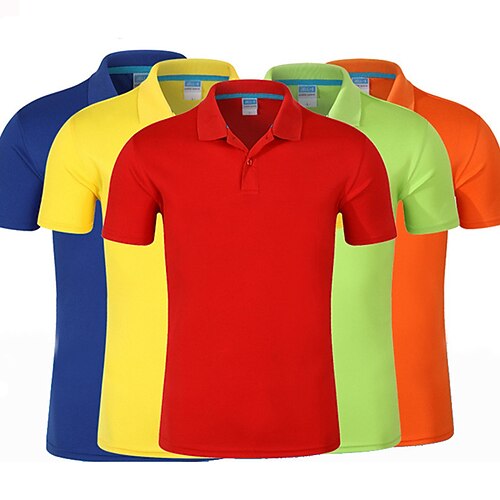 

Men's T shirt Hiking Tee shirt Golf Shirt Short Sleeve Tee Tshirt Top Outdoor Quick Dry Lightweight Breathable Sweat wicking Autumn / Fall Spring Summer Light Blue fluorescent green Hole blue Hunting