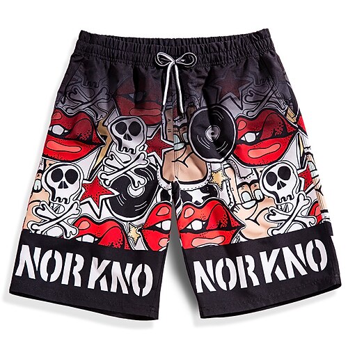 

Men's Swim Trunks Swim Shorts Quick Dry Lightweight Board Shorts Bathing Suit with Pockets Drawstring Swimming Surfing Beach Water Sports Printed Summer / Stretchy