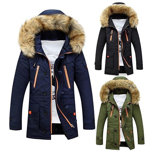 

Men's Hoodie Jacket Hiking Fleece Jacket Fleece Winter Outdoor Thermal Warm Windproof Quick Dry Lightweight Winter Jacket Coat Top Full Zip Camping / Hiking Hunting Ski / Snowboard Navy ArmyGreen