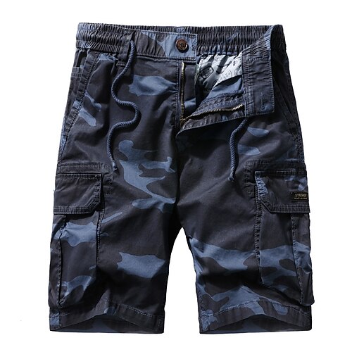 

Men's Hiking Shorts Hiking Cargo Shorts Military Camo Summer Outdoor 10 Ripstop Multi Pockets Breathable Sweat wicking Cotton Knee Length Bottoms Army Green Khaki Dark Blue Work Hunting Fishing 29