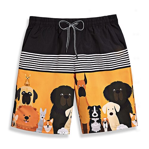 

Men's Swim Trunks Swim Shorts Quick Dry Lightweight Board Shorts Bathing Suit with Pockets Drawstring Swimming Surfing Beach Water Sports Printed Summer / Stretchy