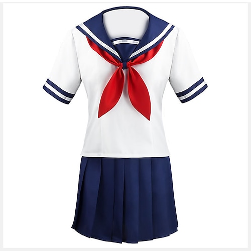 

Inspired by Yandere Simulator Ayano Aishi Anime Cosplay Costumes Japanese Cosplay Suits School Uniforms JK Top Skirt Bow Tie For Women's