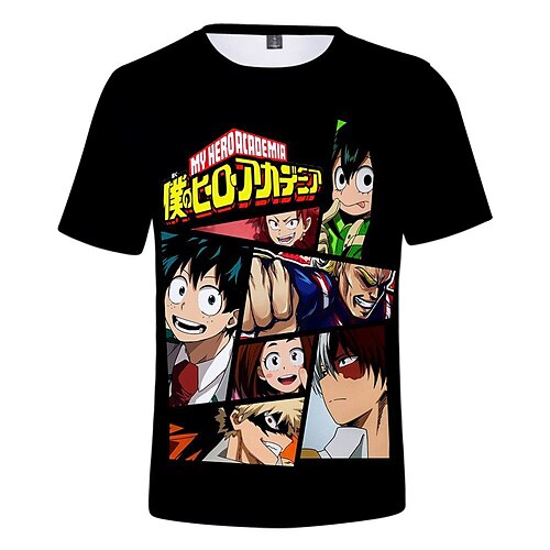 

Inspired by My Hero Academia / Boku No Hero Cosplay Cosplay Costume T-shirt Terylene Graphic Printing Harajuku Graphic T-shirt For Men's / Women's