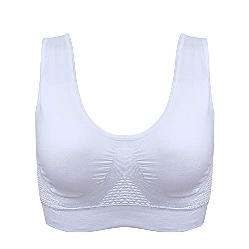 

Women's Bras & Bralettes Sports Bras Solid Color Scoop Neck Micro-elastic Sport Sport Casual / Daily Nylon White