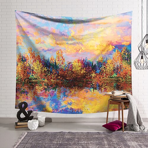 

Wall Tapestry Art Decor Blanket Curtain Hanging Home Bedroom Living Room Decoration Polyester Painting