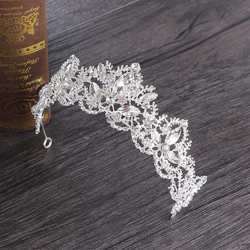 

Crown Tiaras Headdress Alloy Wedding Party / Evening Wedding With Metal Headpiece Headwear