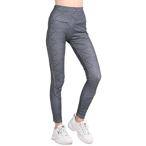 

Activewear Pants Printing Solid Women's Training Running Natural Polyester