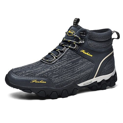 

Men's Hiking Shoes Sneakers Mountaineer Shoes Shock Absorption Breathable Wearable Lightweight Camping / Hiking Fishing Hiking Fabric Spring, Fall, Winter, Summer Black Grey Blue / Climbing