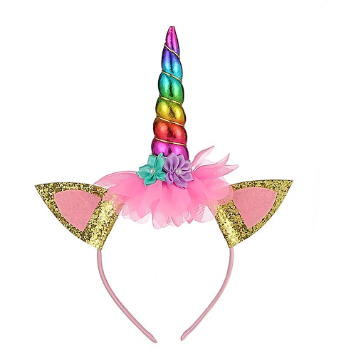 

Unicorn Headband Halloween Children Headband Birthday Holiday Party Baby Hair Accessories Headdress Unicorn Party