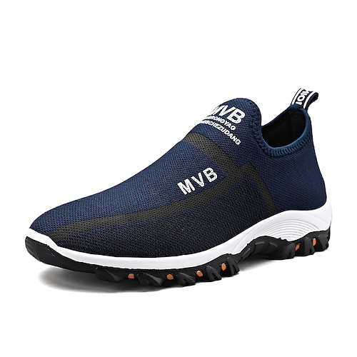 

Men's Loafers & Slip-Ons Comfort Loafers Sporty Casual Daily Outdoor Tissage Volant Breathable Non-slipping Wear Proof Black Dark Blue Spring Summer