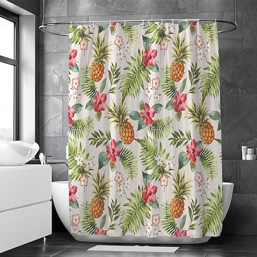 

Waterproof Fabric Shower Curtain Bathroom Decoration and Modern and Floral / Botanicals 70 Inch