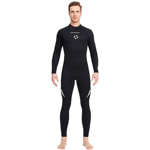 

Dive&Sail Men's Full Wetsuit 3mm SCR Neoprene Diving Suit Thermal Warm UPF50 Quick Dry High Elasticity Long Sleeve Swimming Diving Surfing Scuba Patchwork Autumn / Fall Spring Summer