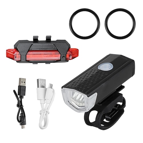 

LED Bike Light LED Light Bike Glow Lights Front Bike Light LED Bicycle Cycling Waterproof Portable USB Charging Output New Design Rechargeable Li-Ion Battery 300 lm Cycling / Bike / ABS