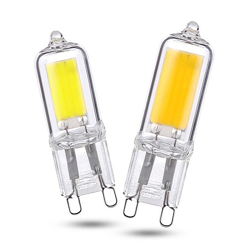  LED Light Bulb 10pcs G9 COB 3W 7W 5W Glass G4 Lamp 220V G4LED Spot Light For Pendant Lighting Fixture Home Lighting Chandeliers