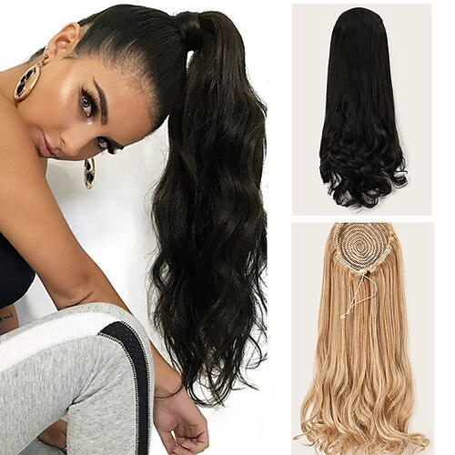 

Ponytail Natural Wave Hair piece Clip In Hair Extension Ponytail Wig Accessory for Women