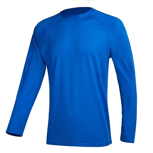 

Men's Rash Guard UV Sun Protection UPF50 Breathable Long Sleeve Sun Shirt Swim Shirt Swimming Surfing Beach Water Sports Solid Colored Autumn / Fall Spring Summer / Stretchy / Quick Dry / Quick Dry