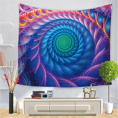 

Psychedelic Abstract Wall Tapestry Art Decor Blanket Curtain Hanging Home Bedroom Living Room Decoration Polyester Hippie