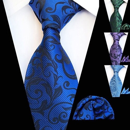 

Men's Ties Neckties Work Floral Formal Business