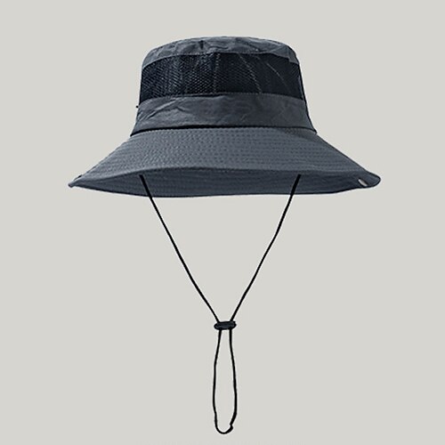 

Adults' Wide Brim Sun Hat Bucket Hat Packable Quick Dry Breathable Spring Summer Mesh Polyester Hat for Fishing Camping Hiking