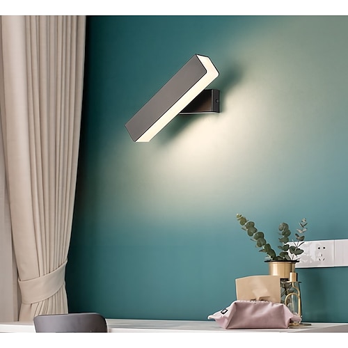 

LED Wall Light Modern Black White Bedside Light Living Room Bedroom Iron Wall Light IP20 110-120V 220-240V 6W