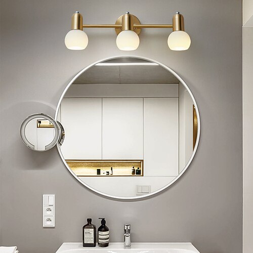

Wall Light Glass Modern Nordic Style Flush Mount Wall Lights Living Room Kitchen Copper Wall Light