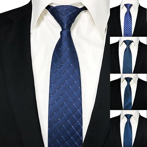 

Men's Ties Neckties Work Striped Formal Business