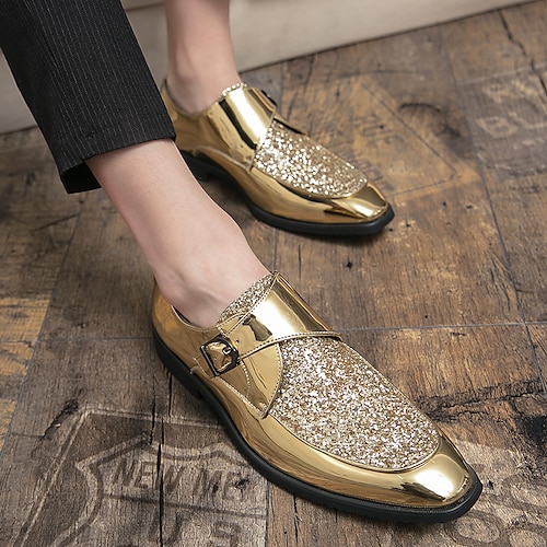 gold glitter dress shoes Age of Innocence Agnese Heeled Sequins Mary Jane Shoes | Gold | 31 | Chiffon | Adult | Kids