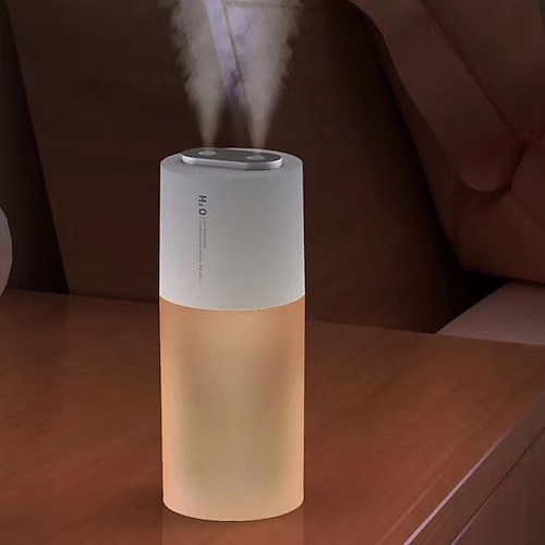 

Wireless Air Humidifier Aroma Diffuser 2000mAh Battery Rechargeable Essential Oil Diffuser Double Nozzle Mist Maker Humidifier