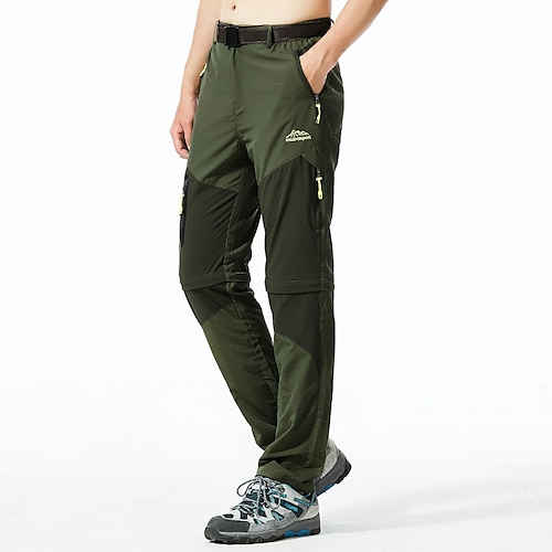 

Per uomo Pantaloni convertibili Pantaloni da escursione Estate Esterno Standard Traspirante Elastico Comodo Resistenza all'usura Pantalone / Sovrapantaloni Pantaloni Nero Verde militare Elastene