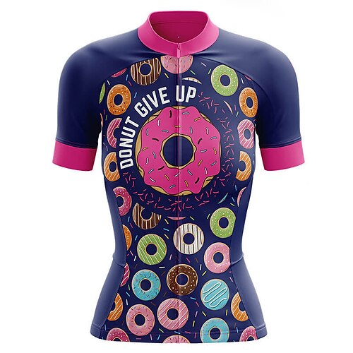 

21Grams Women's Cycling Jersey Short Sleeve Bike Jersey Top with 3 Rear Pockets Mountain Bike MTB Road Bike Cycling Fast Dry Breathable Quick Dry Moisture Wicking Black Red Graphic Polyester Spandex