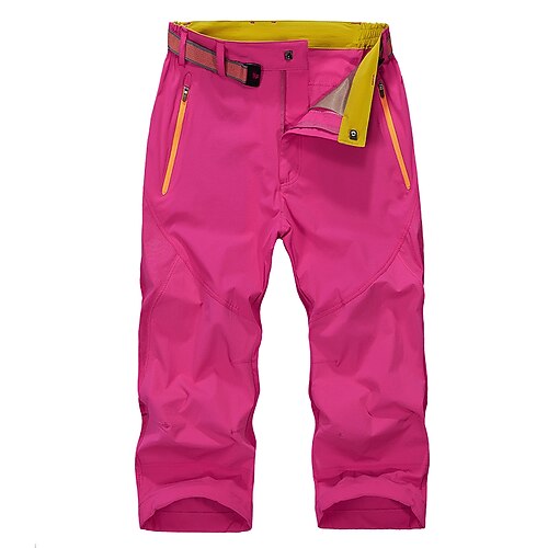 

Women's Hiking Shorts Patchwork Summer Outdoor 12 Ripstop Quick Dry Multi Pockets Lightweight Knee Length Bottoms Purple Yellow Rose Red Hunting Fishing Climbing M L XL XXL XXXL / Breathable