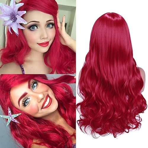 neon red wigs