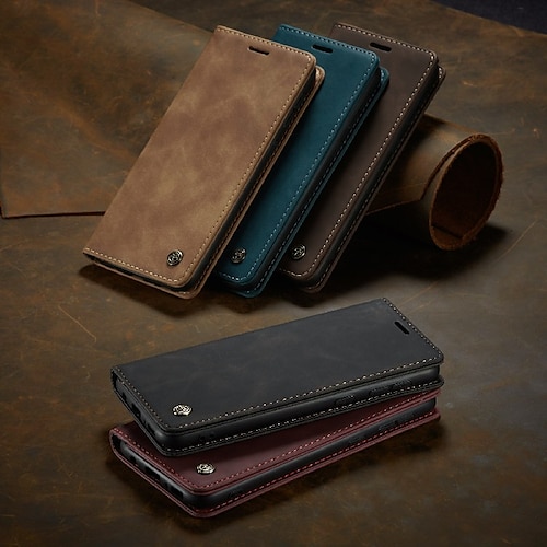 

Xiaomi Full Body Case Leather Wallet Card Redmi K30S redmi k30 pro Mi 11 Lite Note 10 Pro Max Wallet Card Holder Flip Solid Colored PU Leather TPU
