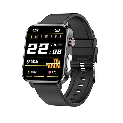 

E86 Smart Watch 1.7 inch Smartwatch Fitness Running Watch Bluetooth ECGPPG Stopwatch Pedometer Call Reminder Activity Tracker Compatible with Android iOS Women Men Heart Rate Monitor Blood Pressure