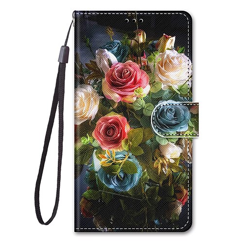 

Phone Case For Apple Full Body Case Leather Wallet Card iPhone 13 iPhone 12 Pro Max 11 SE 2020 X XR XS Max 8 7 6 iPhone 13 Pro Max iPhone 13 Mini iPhone 13 Pro Wallet Card Holder with Stand Flower