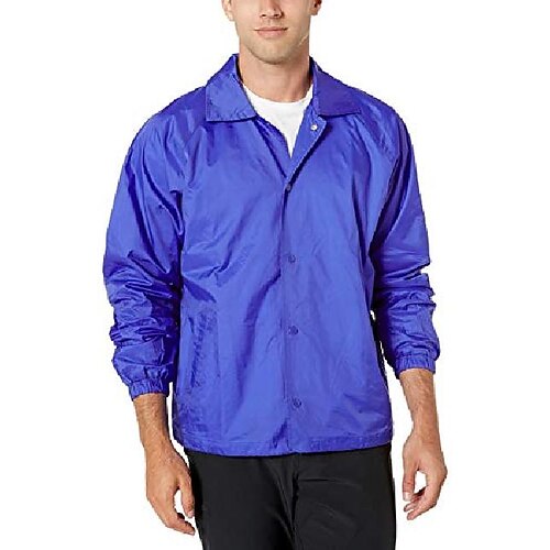 

Men's Hiking Jacket Hiking Windbreaker Summer Outdoor Quick Dry Lightweight Breathable Sweat wicking Coat Top Hunting Fishing Climbing Lake blue fluorescent green Color blue Hole blue Purple