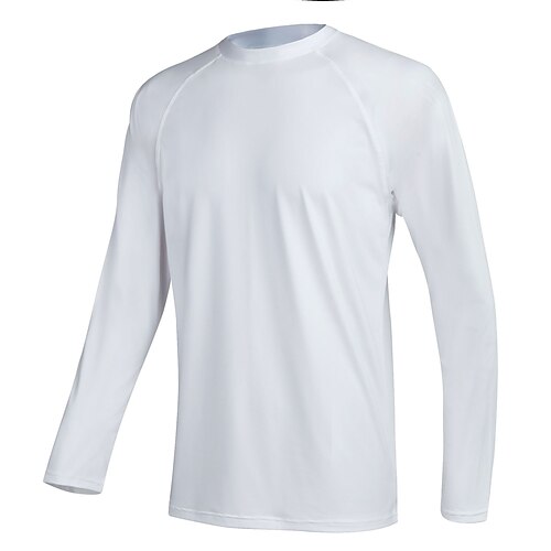 

Men's Rash Guard UV Sun Protection UPF50 Breathable Long Sleeve Sun Shirt Swim Shirt Swimming Surfing Beach Water Sports Solid Colored Autumn / Fall Spring Summer / Stretchy / Quick Dry / Quick Dry