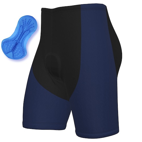 

21Grams Men's Bike Shorts Cycling Padded Shorts Bike Shorts Pants Mountain Bike MTB Road Bike Cycling Sports Color Block Patchwork 3D Pad Cycling Breathable Quick Dry Dark Navy Polyester Spandex