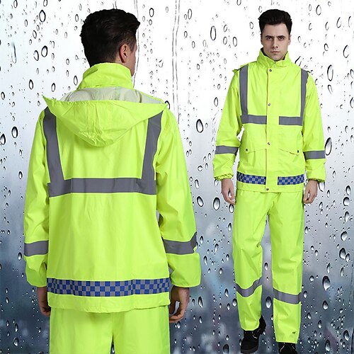 

Men's Women's Rain Poncho Hiking Raincoat Rain Jacket Winter Summer Outdoor Quick Dry Lightweight Breathable Reflective Strips Pants / Trousers Bottoms Clothing Suit Hunting Fishing Climbing