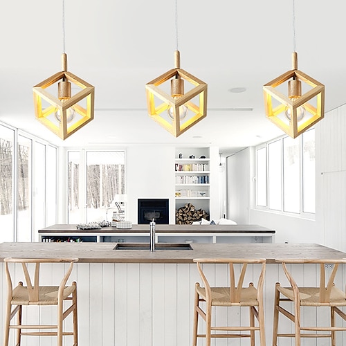 

Lampada A Sospensione A LED Moderna Lampada Da Cucina A Isola Di Design In Legno 20 cm Mini Natura Ispirata A Luci Moderne Caffetterie Sala Da Pranzo Cucina Soggiorno Luce