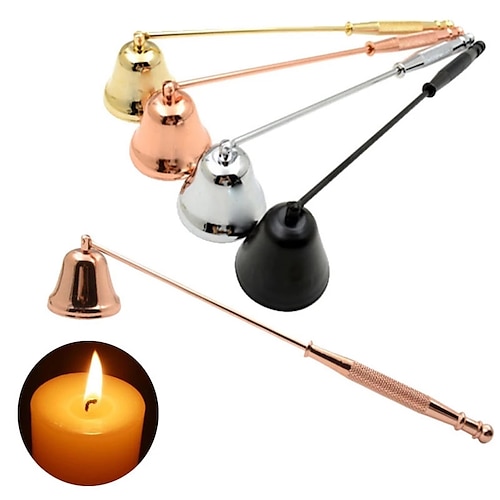 

pavio de vela sem fumaça de aço inoxidável snuffer home mão desmontar kit de ferramentas porta-acessórios para velas