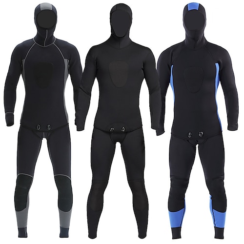 

MYLEDI Men's Full Wetsuit 3mm SCR Neoprene Diving Suit Thermal Warm UPF50 Anatomic Design High Elasticity Long Sleeve 2 Piece - Swimming Diving Surfing Scuba Patchwork Autumn / Fall Spring Summer