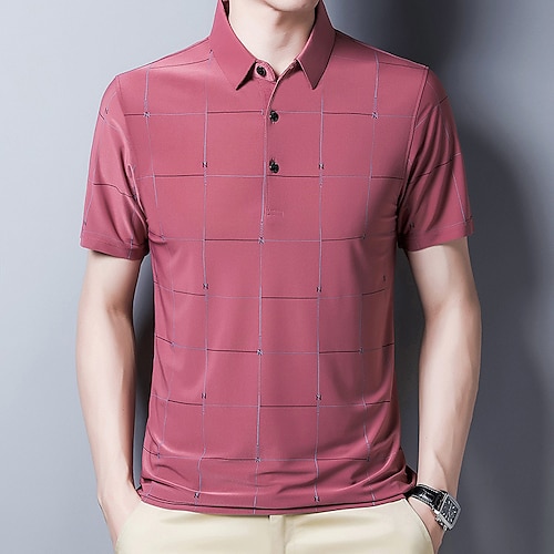 

Men's T shirt Hiking Tee shirt Golf Shirt Short Sleeve Tee Tshirt Top Outdoor Quick Dry Lightweight Breathable Sweat wicking Autumn / Fall Spring Summer POLY Elastane Black Blue Pink Hunting Fishing
