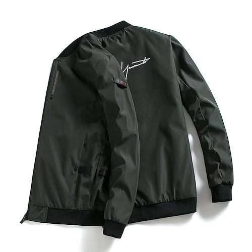 

Men's Bomber Jacket Military Tactical Jacket Winter Summer Outdoor Quick Dry Lightweight Breathable Sweat wicking Outerwear Coat Top Fishing Climbing Camping / Hiking / Caving Gray Black Army Green