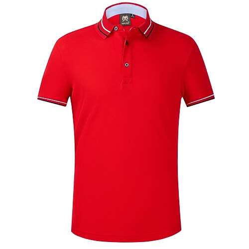 

Men's Golf Shirt Polo Shirt Breathable Quick Dry Moisture Wicking Short Sleeve Polo Shirts T Shirt Regular Fit Pure Color Solid Color Summer Tennis Golf Running / Cotton / Micro-elastic / Athleisure