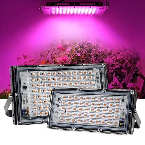 

LED Grow Light 1pc AC220V 50W 100W LED Full Spectrum Phyto Lamp Greenhouse Hydroponic Plant Growth Lighting