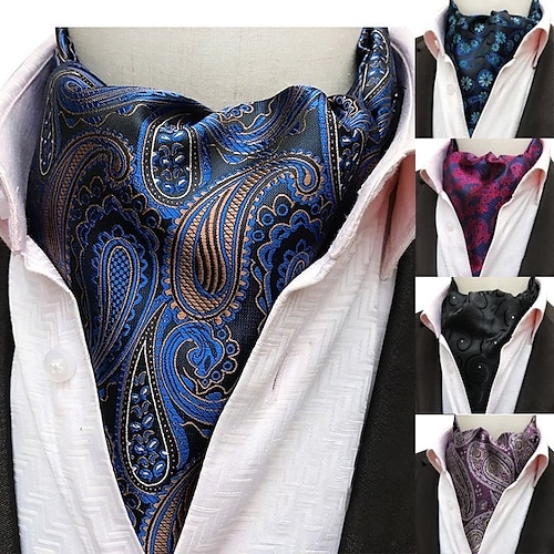 

Men's Work Gentleman Cravat & Ascot - Floral / Jacquard Casual Cravat Formal Necktie Wedding Evening Party