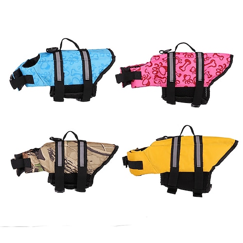 

Prodotti per cani Salvagente Casual / quotidiano Casuale / sportivo Da giorno Casual / quotidiano Abbigliamento per cani Vestiti del cucciolo Abiti per cani Ompermeabile Colore mimetico Giallo Blu