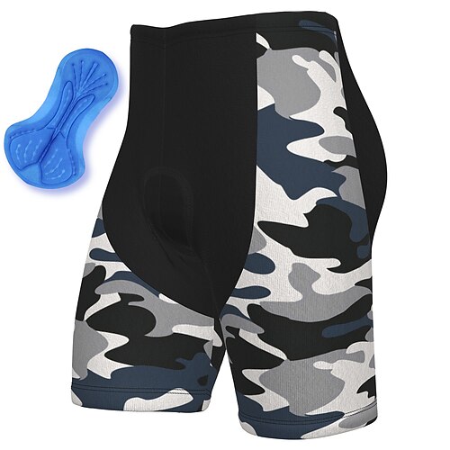 

21Grams Men's Bike Shorts Cycling Padded Shorts Bike Shorts Pants Mountain Bike MTB Road Bike Cycling Sports Camo / Camouflage 3D Pad Cycling Breathable Quick Dry Black Polyester Spandex Clothing