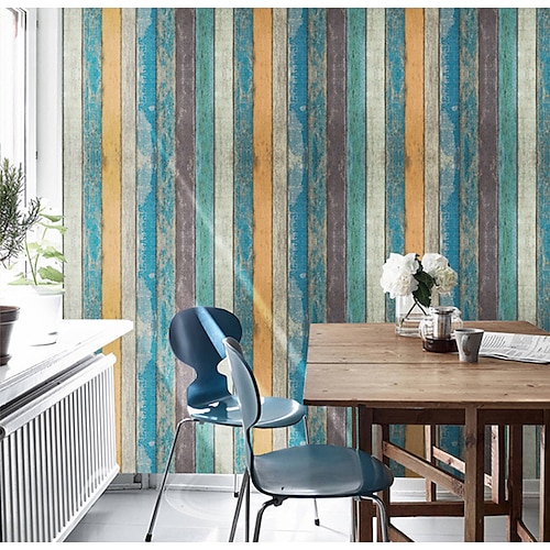 

Wallpaper Wall Covering Sticker Film Peel and Stick Removable Wood Grain Vinyl PVC Home Décor 100045cm